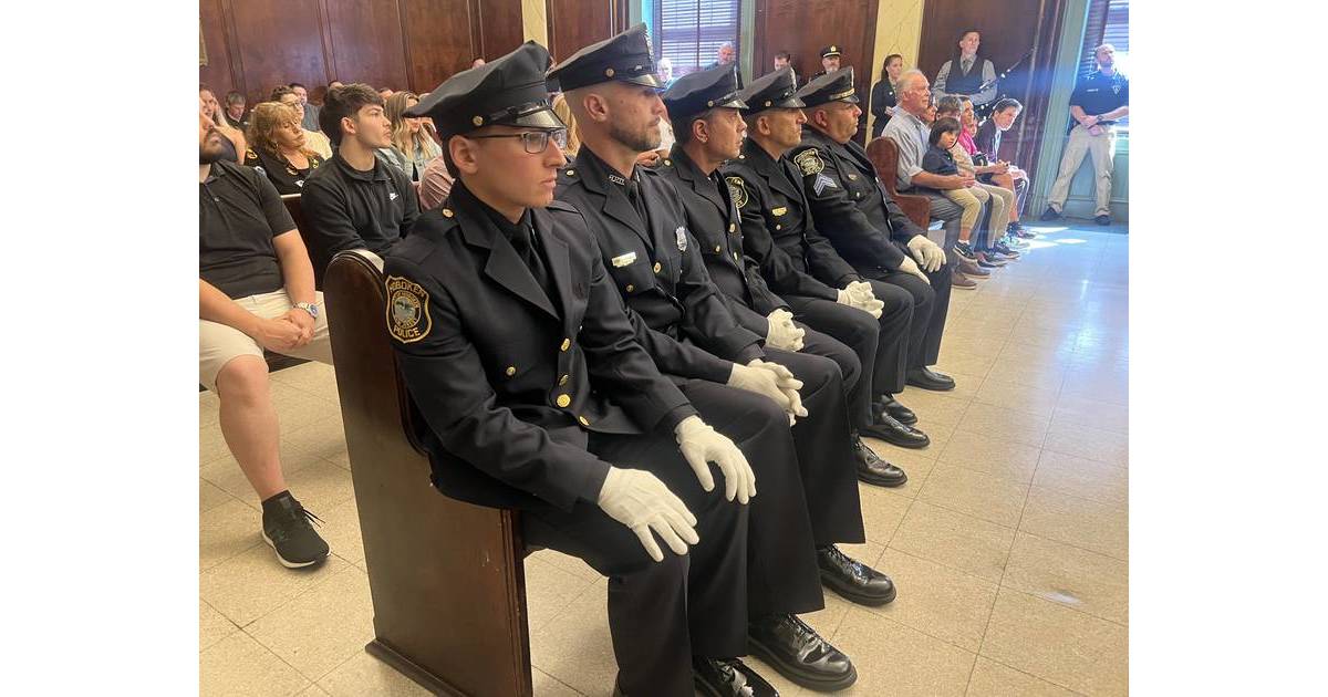 Hoboken Police Department Celebrates Promotions, Swearing In Hoboken