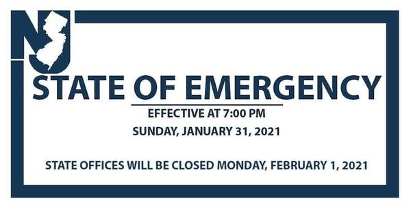 Governor Murphy Declares State of Emergency Ahead of Winter Storm ...