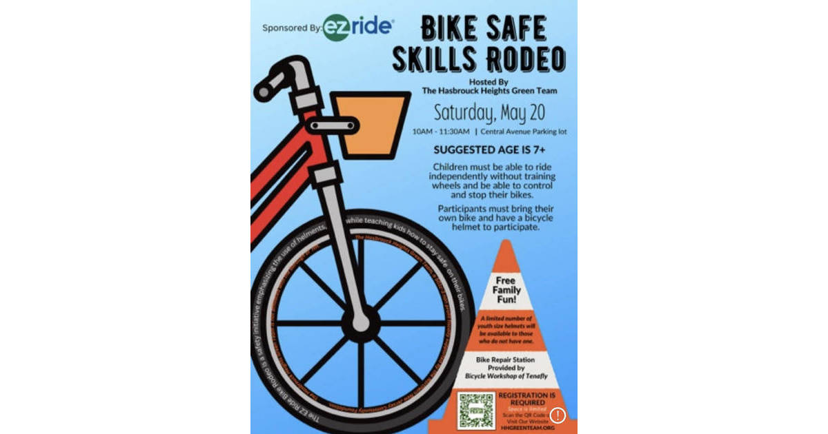 Hasbrouck Heights Green Team to Host Inaugural Bike Rodeo Hasbrouck