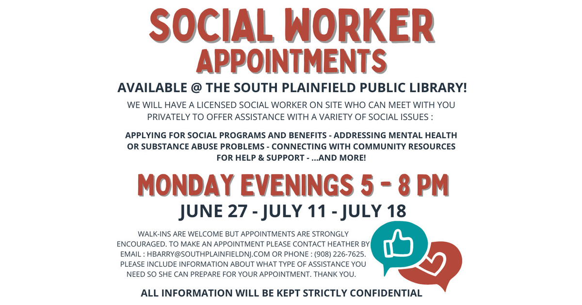 After Hours Social Services Appointments Now Available at the South
