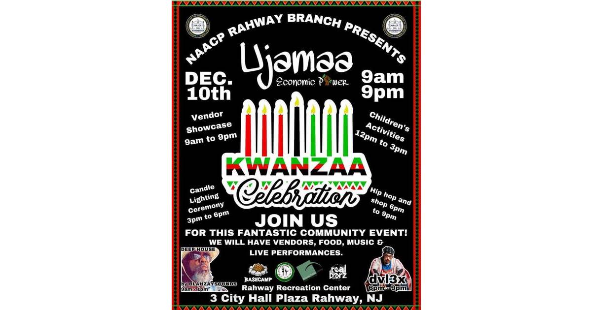 Rahway NAACP to Hold Kwanzaa Celebration Dec. 10 Rahway, NJ News TAPinto