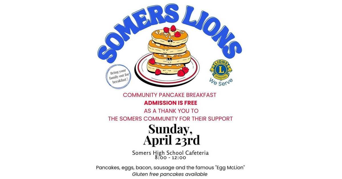 Somers Lions Club Announces Return of Annual Pancake Breakfast Somers