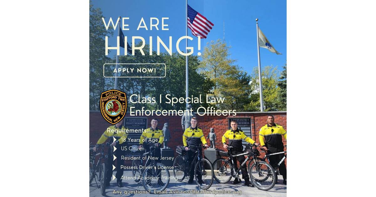 Stafford Police Announce Job Opportunity Stafford/LBI, NJ News TAPinto