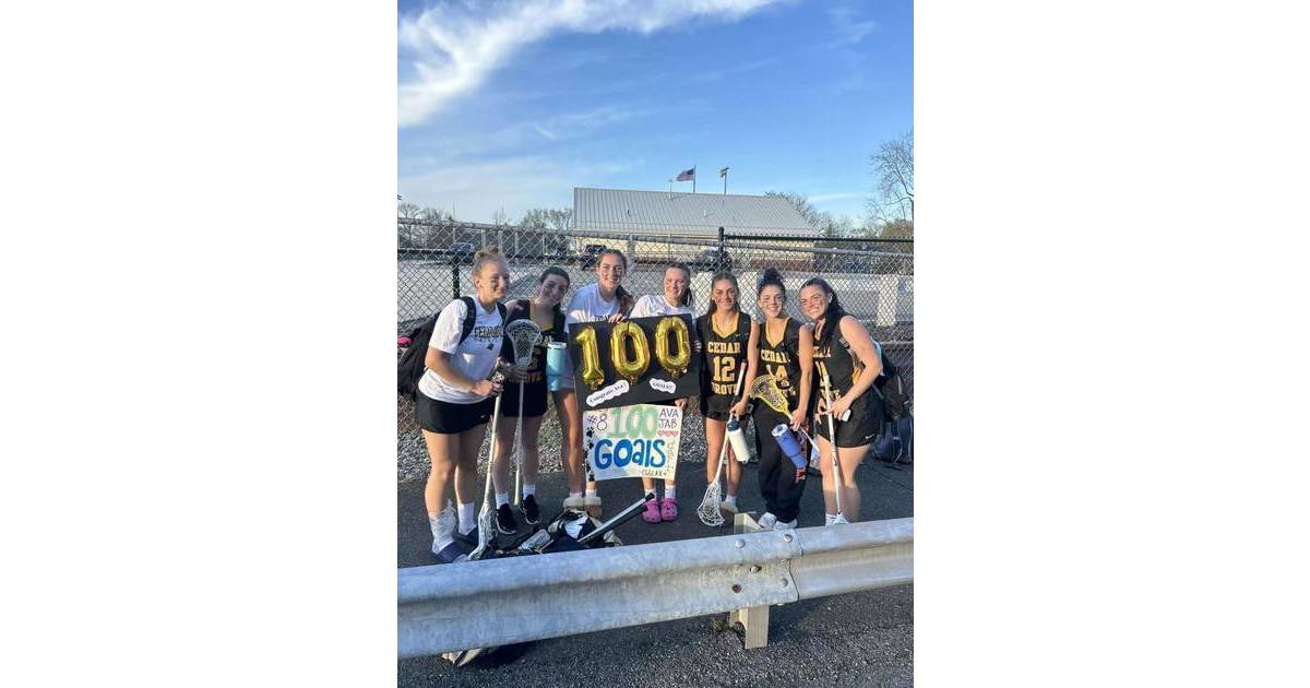 Girls Lacrosse Ava Jablonski Reaches 100 Career Goals for Cedar Grove