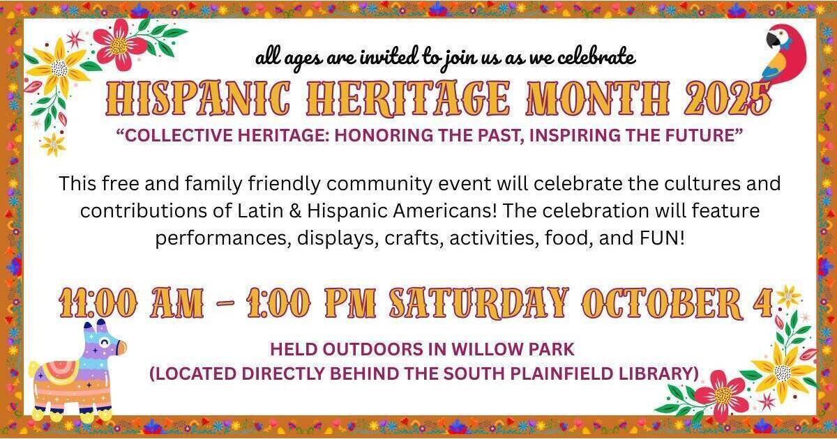 Celebrate Hispanic Heritage Month at the South Plainfield Public ...