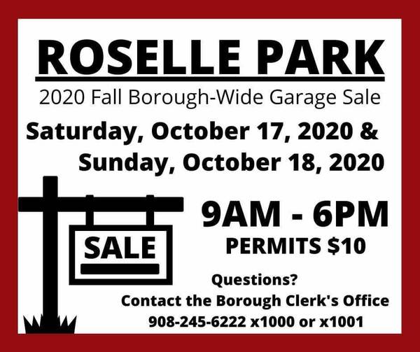 BoroughWide Garage Sale is Back this Fall in Roselle Park Roselle
