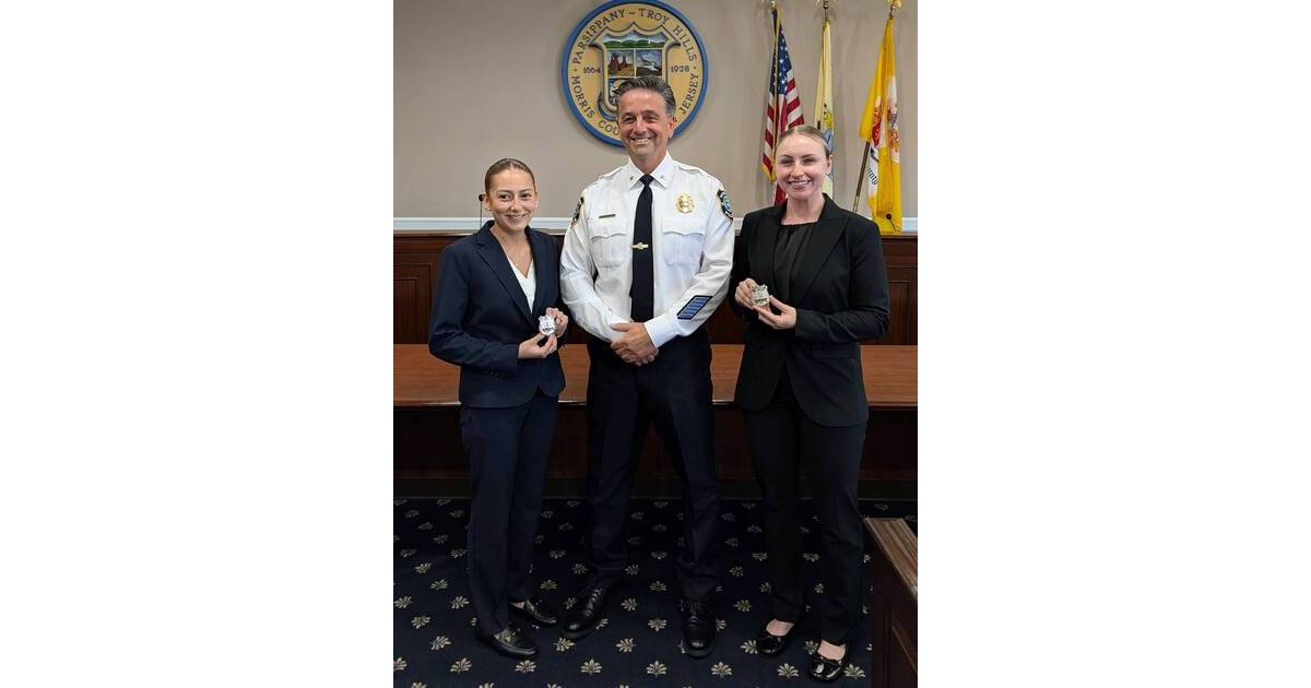 Parsippany Police Welcome Two New Officers at Swearing-In Ceremony ...