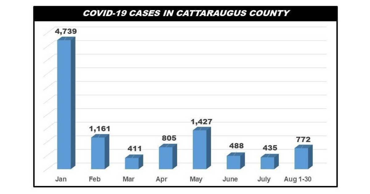 Cattaraugus County Records 52 New COVID Cases on Aug. 30 Greater