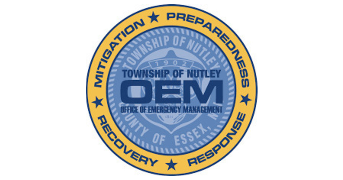 Nutley OEM Urgent Weather Advisory Hazardous Conditions and Flood