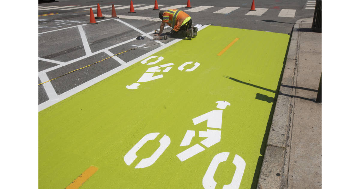 Jersey City To Begin Installation Of Protected Bike Lanes On Newark Ave
