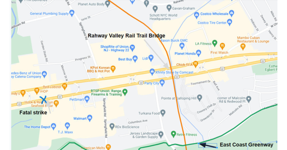 Petition to Build a Bike and Pedestrian Bridge Over Route 22 In Union