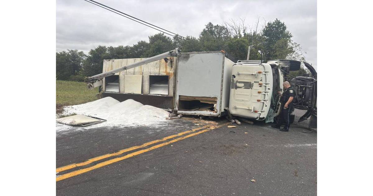 Overturned Truck Dumps Blasting Chemicals on Swamp Road in Buckingham ...