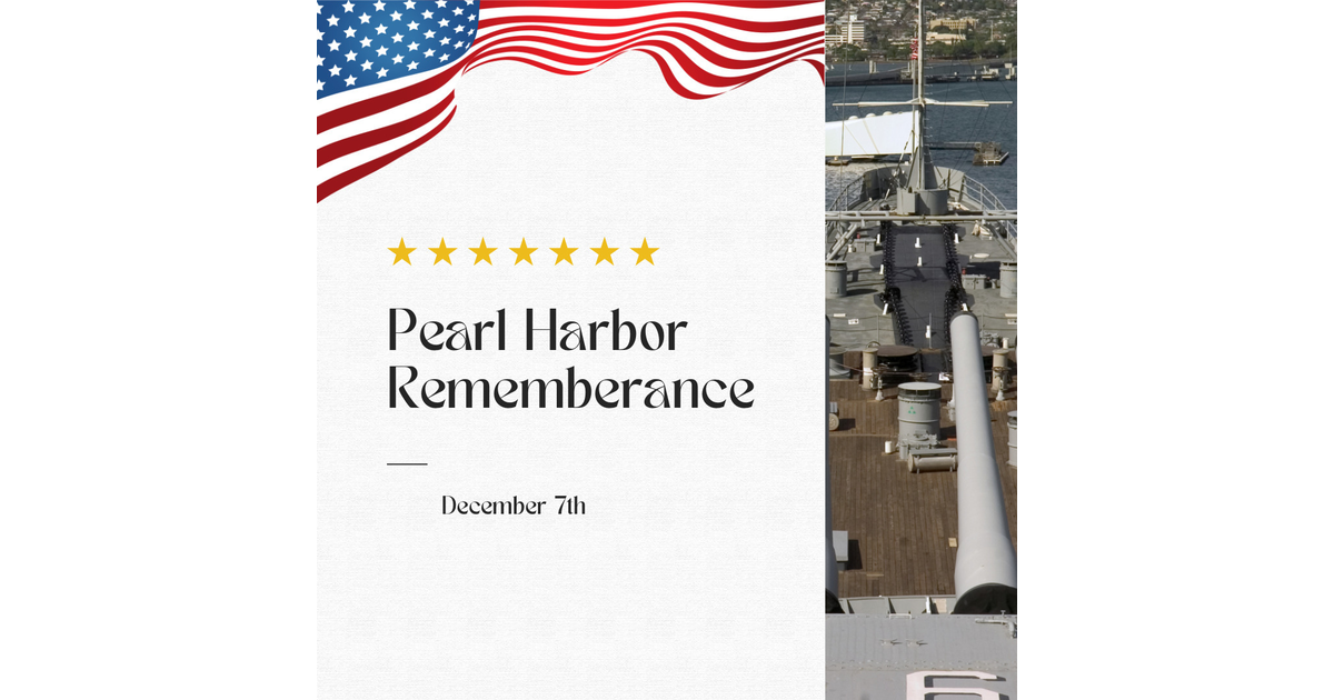 Presidents Directs Flags to Fly at Half Staff on National Pearl Harbor