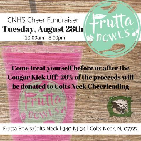 Fundraiser: Support Colts Neck Cheerleaders and Enjoy a Delicious