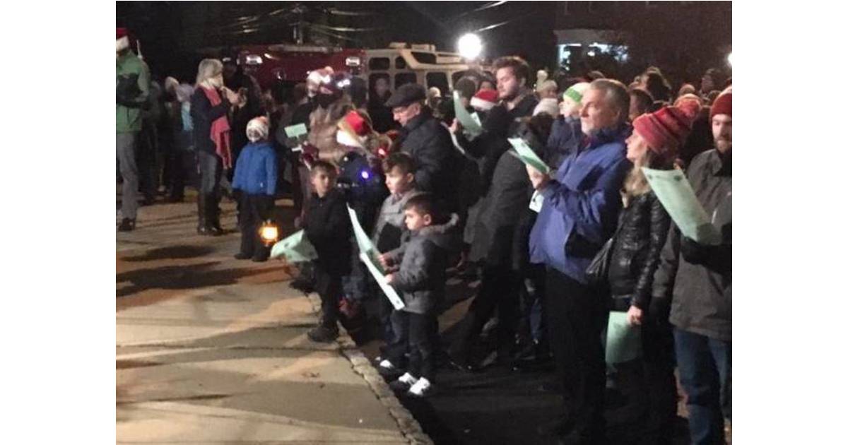 Caroling With Their Hearts in Downtown Basking Ridge (For Almost a