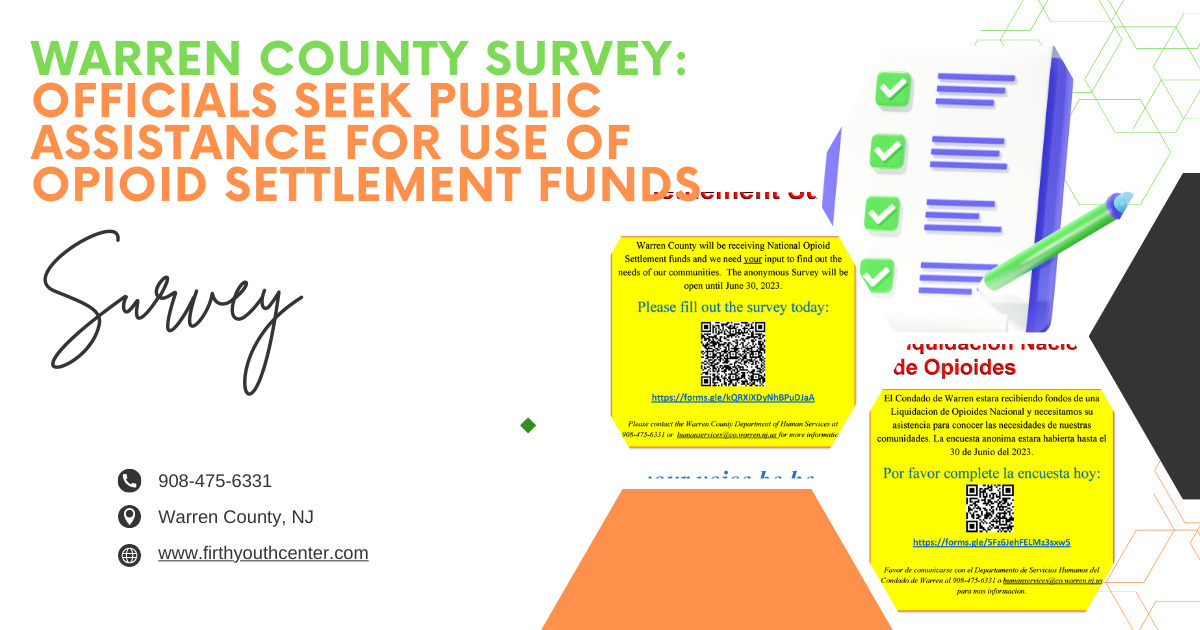 Survey Warren County Officials seek public assistance for use of Opioid Settlement Funds