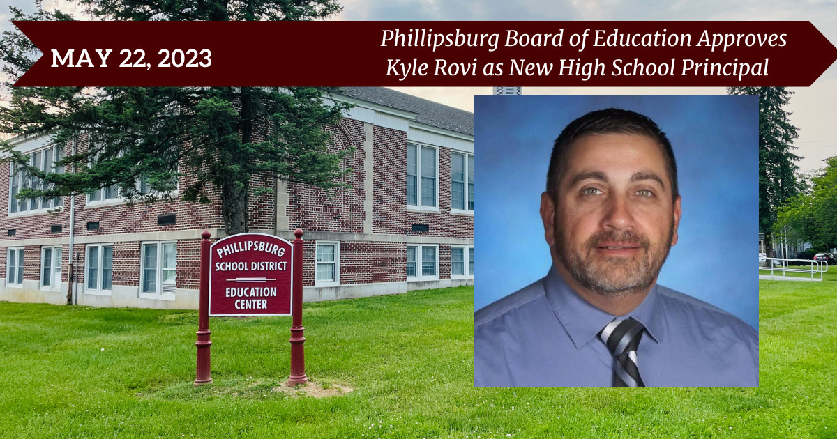 Phillipsburg Board of Education Approves Kyle Rovi as New High School