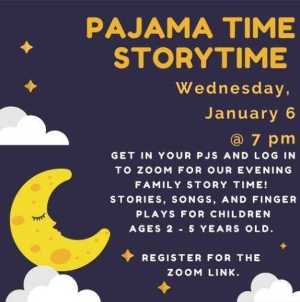 It's Pajama Time Join the Clark Library for Story Time on Wednesday