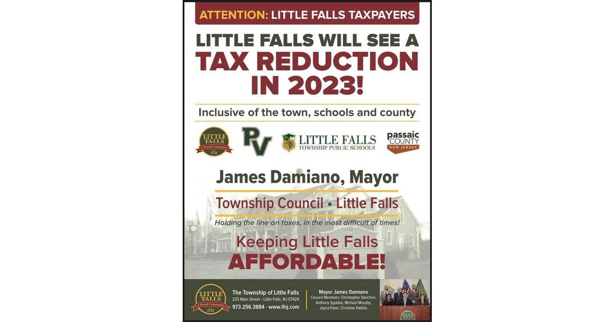 Little Falls Anticipates Tax Reduction in 2023 Passaic Valley, NJ