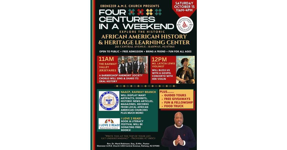 Rahway's Ebenezer AME Invites You to Explore the African American