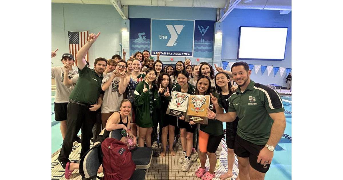 Swimming East Brunswick Girls' and Boys' Teams Both Take the Gold in