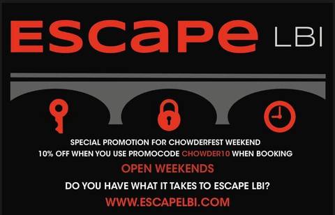 Escape LBI Offering 10% Discount During Chowderfest Weekend | Stafford