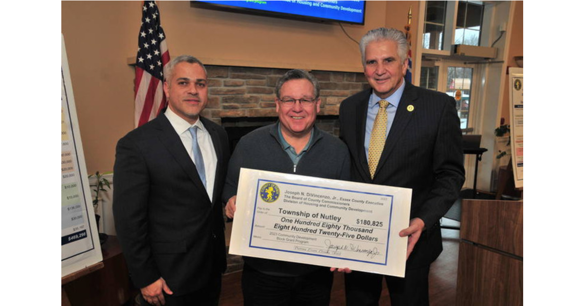 Nutley Receives 180K Grant to Fund Infrastructure Improvements