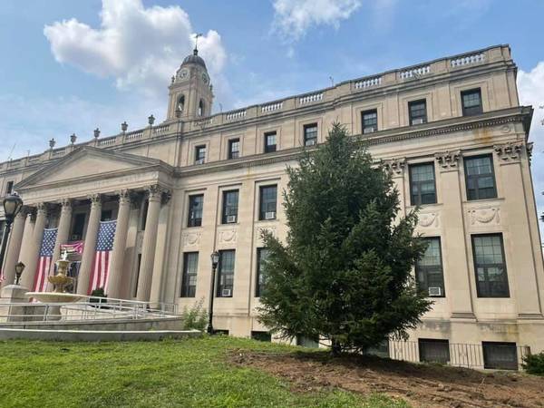 New Christmas Tree Planted at East Orange City Hall East Orange