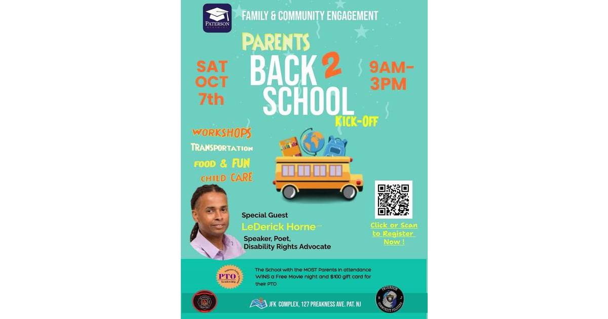 Paterson Public Schools Welcomes Parents Back to School with Exciting