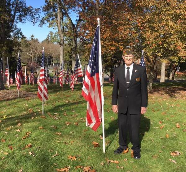 'Thank A Veteran' Field of Honor Flags Fly at Bernards Town Hall