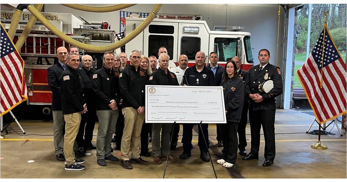 County First Responder Agencies Receive Grant Funds Flemington