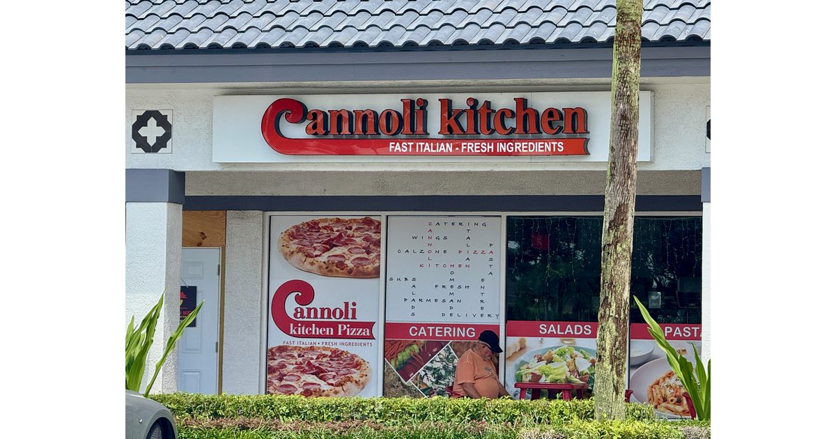 Cannoli Kitchen Pizza Opens Fourth Boca Raton Location, Expanding ...