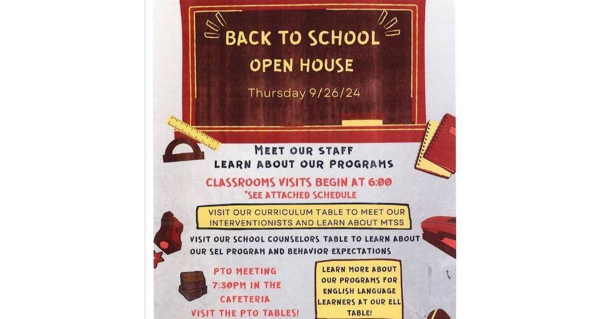 Kenilworth's Harding Elementary School PTO Announces Back To School