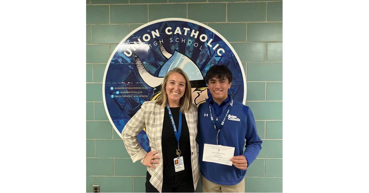 Union Catholic's Anthony Garcia Honored As A Commended Student Union