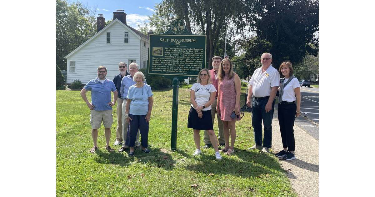 New Providence Historical Society proudly unveils Salt Box House