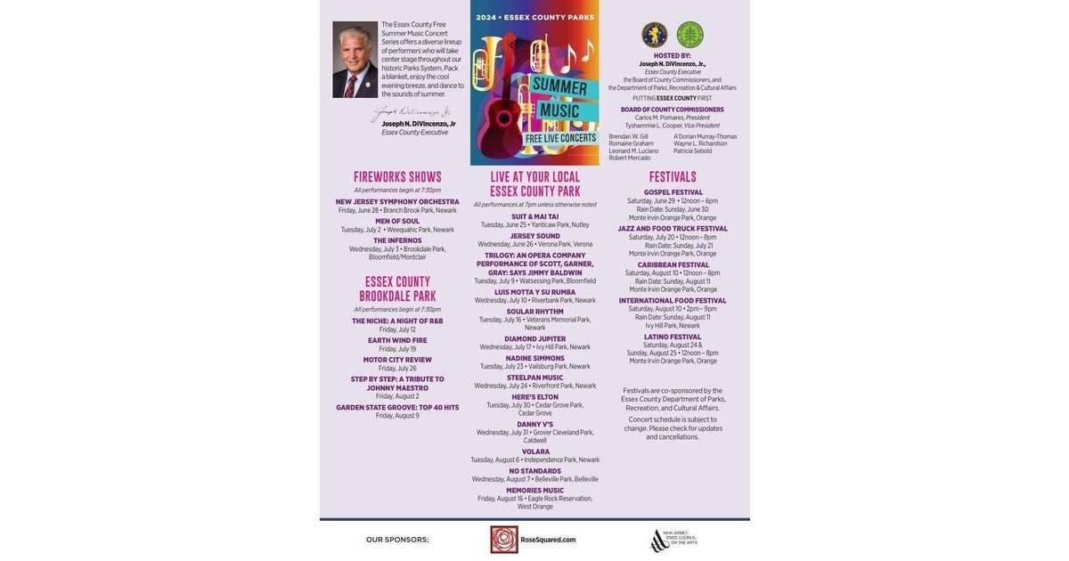 2024 Essex County SummerMusic Concert Series to Take Center Stage in