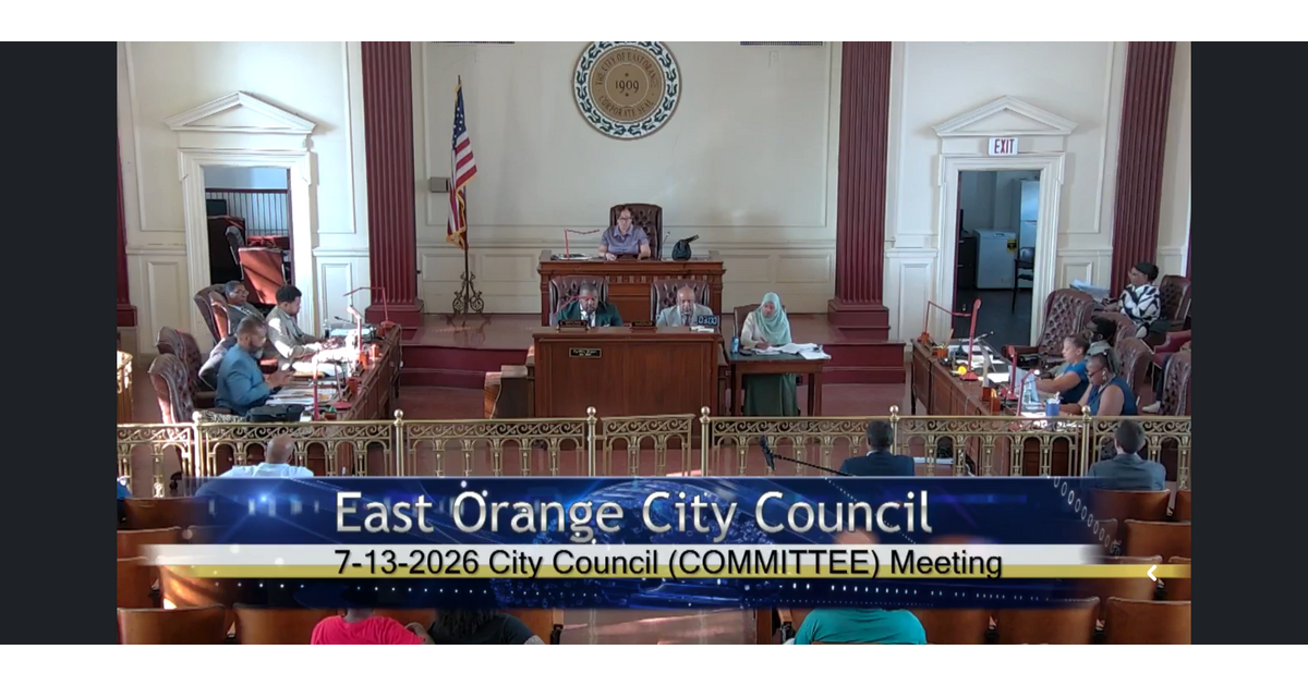 East Orange Council Reviews Redevelopment Plans, Approves Key Contracts, Celebrates Municipal Clerk’s Legacy