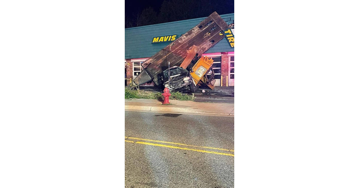 Truck and Excavator Crash into Mavis Tire in Sparta Sparta NJ News