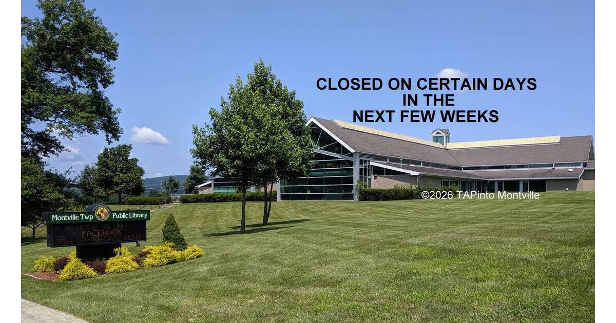 Upcoming Montville Township Library Closures