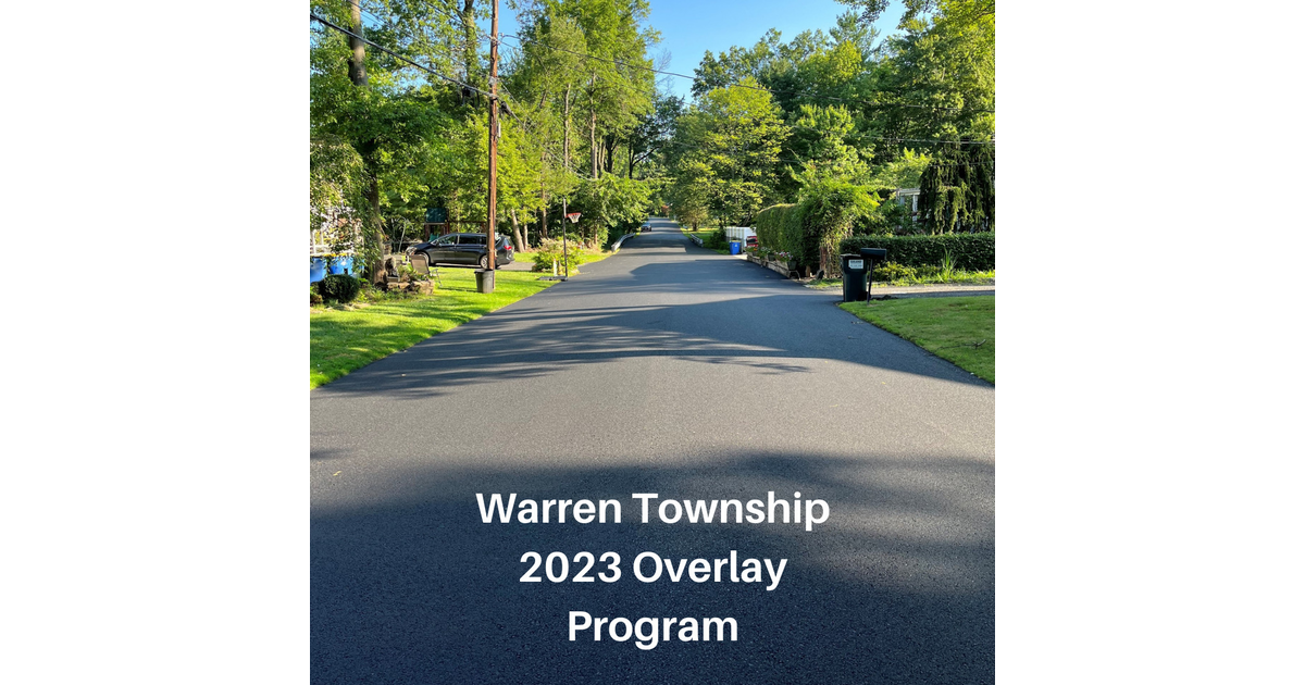Warren Township Completes 2023 Road Overlay Warren, NJ News TAPinto