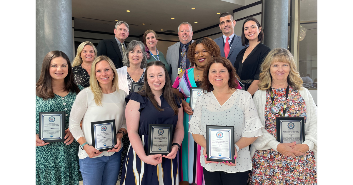 Ten Bordentown Teachers Honored at Governor's Educator of the Year