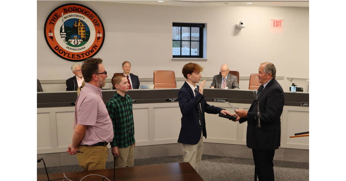 Doylestown Borough Swears in New Junior Councilperson Doylestown PA