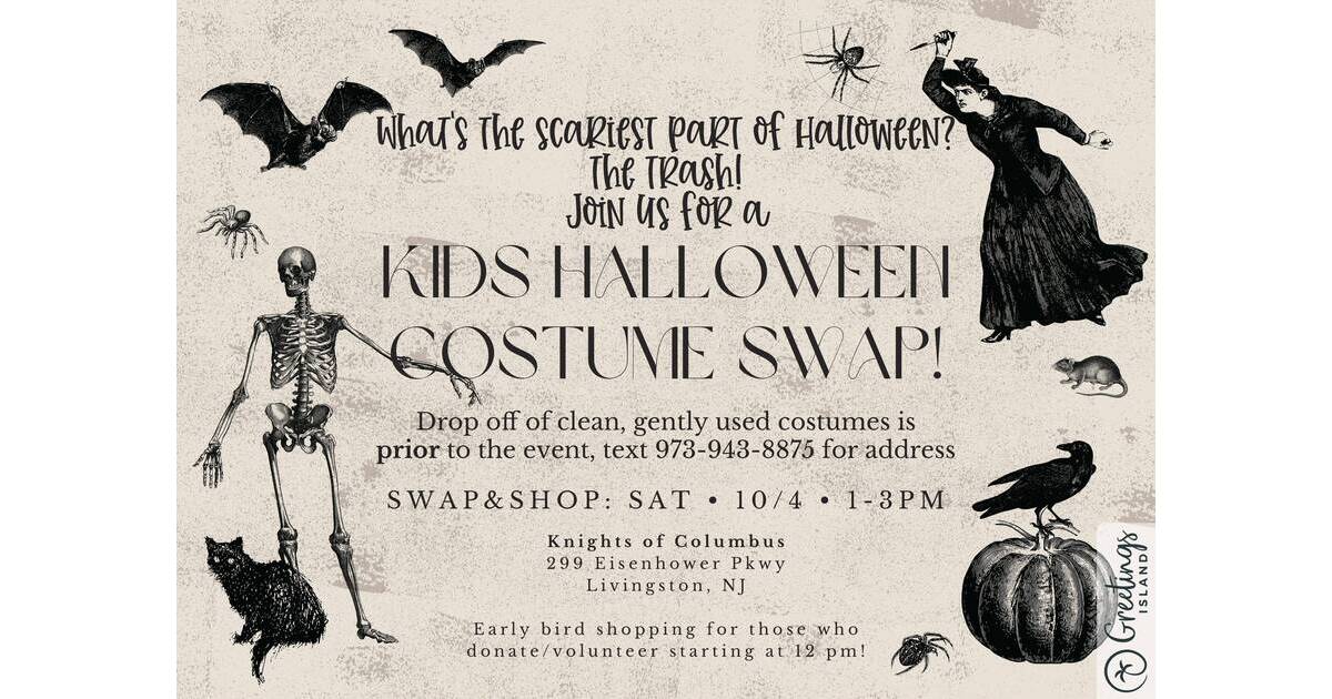 Kids Halloween Costume Swap Livingston NJ