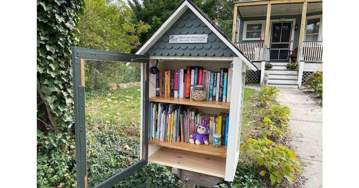 Westfield Family s Little Free Library Repaired Reopened After Westfield Family s Little Free Library Repaired Reopened After