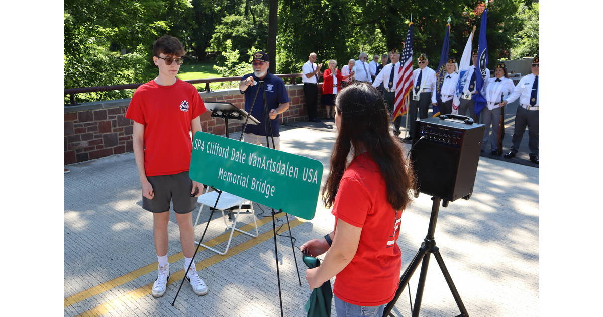 Plumstead Bridge Dedicated to Teenager Who Died in the Vietnam War Doylestown, PA News TAPinto