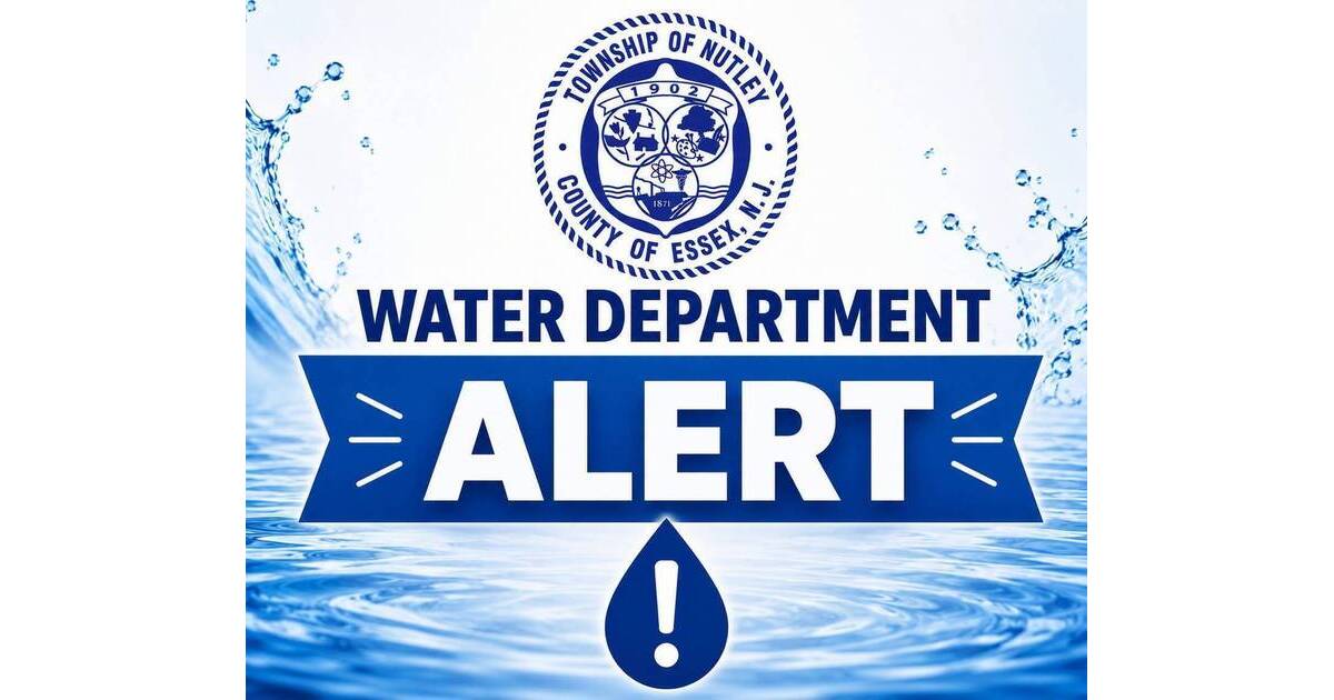 Nutley Water Main Break - 7/19/2026Washington Avenue and Hay Ave