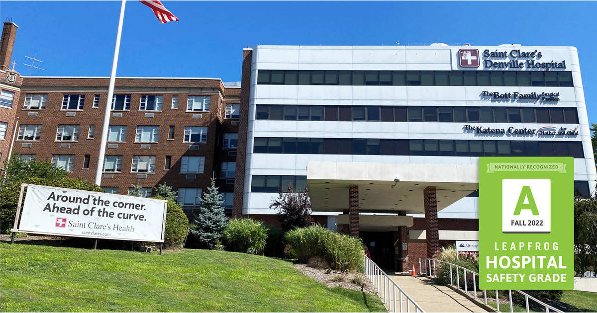 Saint Clare’s Denville Hospital receives an "A" Hospital Safety Grade
