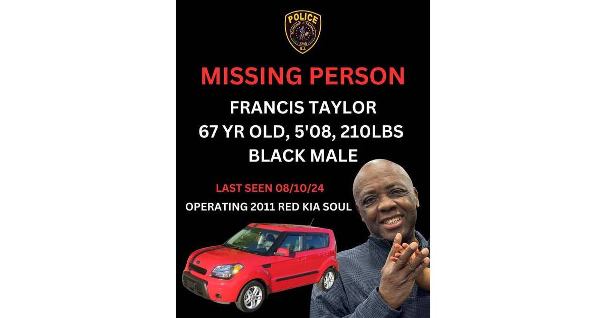 Franklin Township Police Seek Help in Locating Missing Person ...