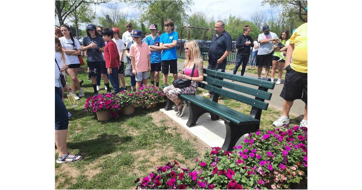 New Park Benches Bear Names of Two Mount Laurel Residents Who Died Too