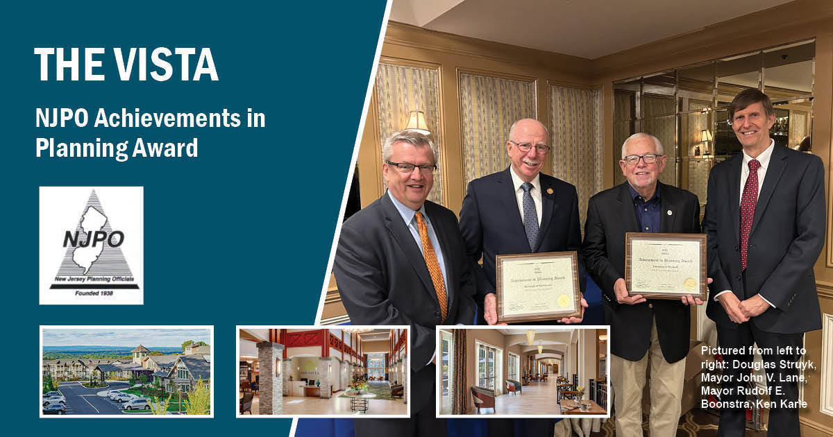 The Vista Wins 2022 Achievements in Planning Award from The New Jersey